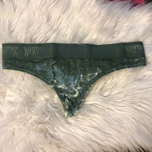 VS PINK Velvet Thong